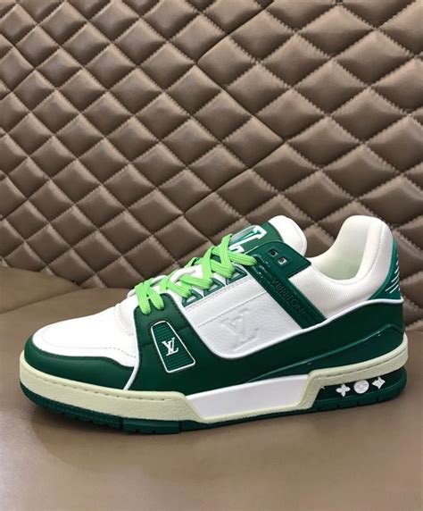 green louis vuitton trainers.